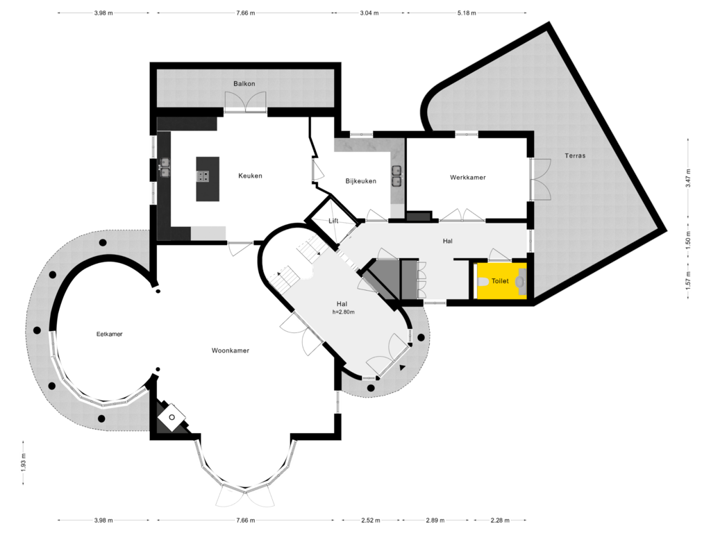 View floorplan of Begane Grond of De Grent 2