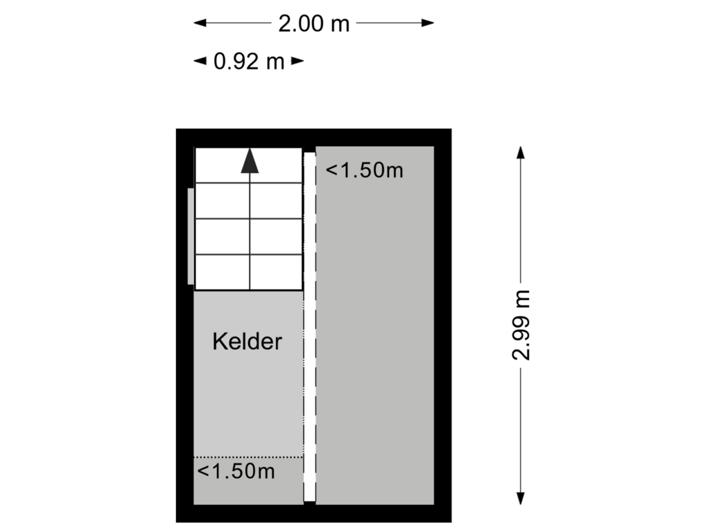 View floorplan of Kelder of Luikerweg 27