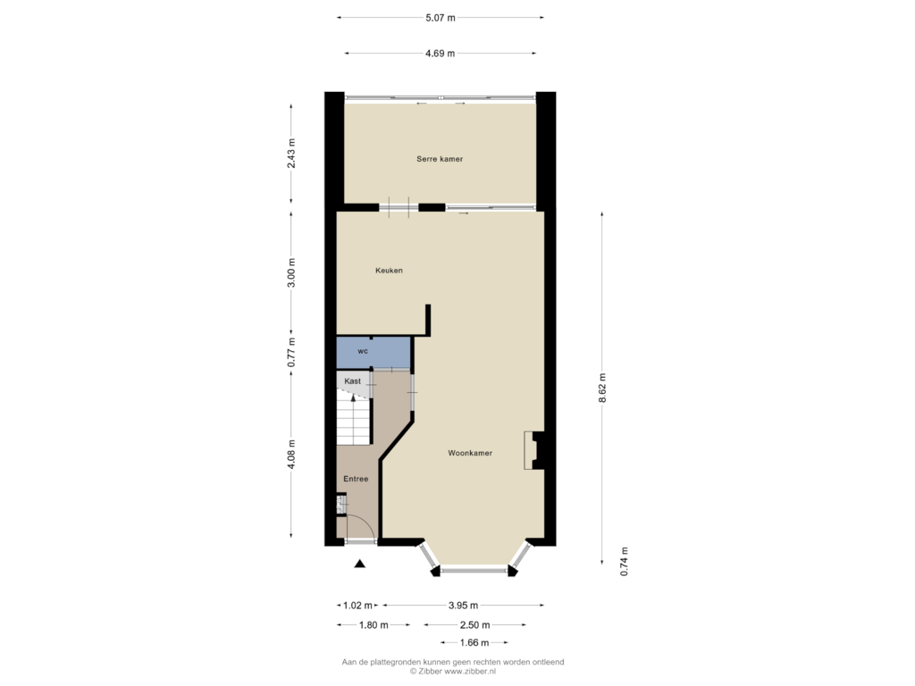 Bekijk plattegrond van Begane Grond van Molenstraat 117