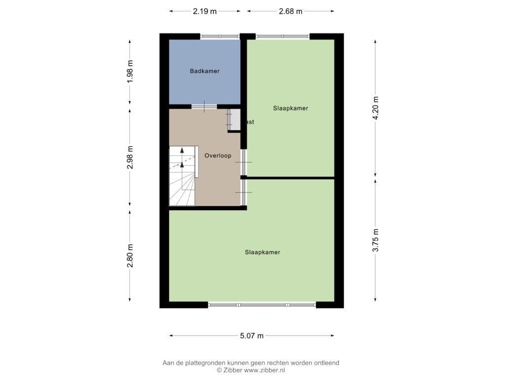 Bekijk plattegrond van Eerste Verdieping van Molenstraat 117