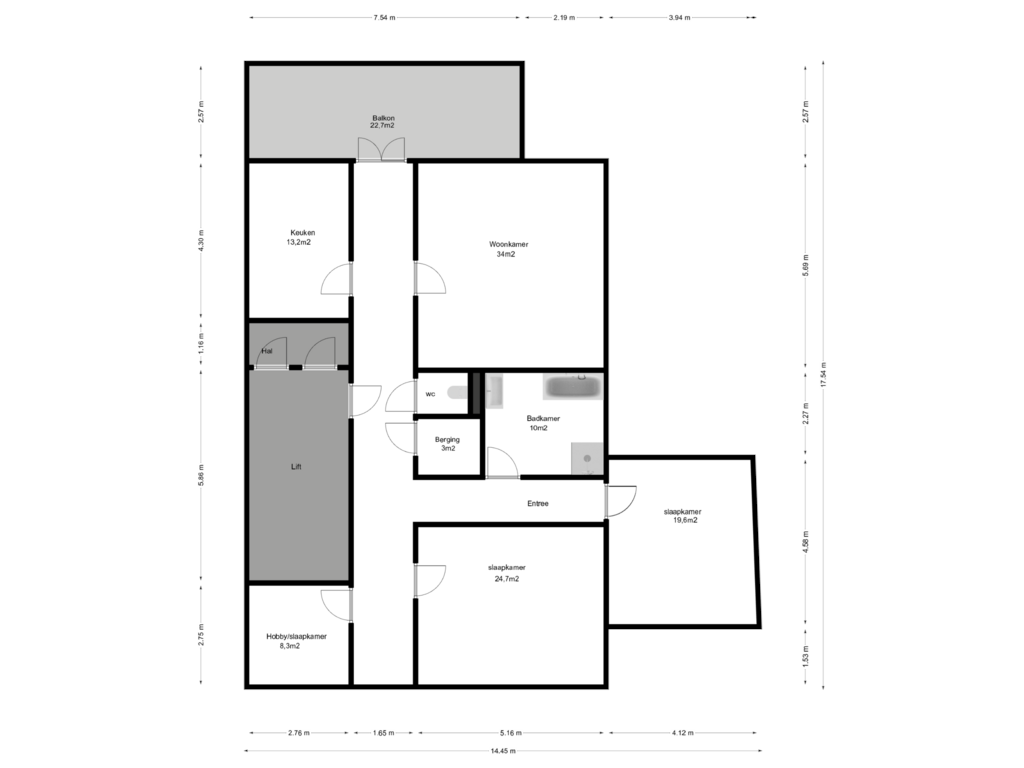 Bekijk plattegrond van First floor van Hoogstraat 37-C