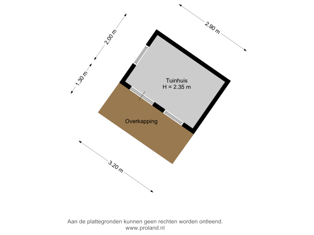 Bekijk plattegrond van Tuinhuis van Patrijs 52