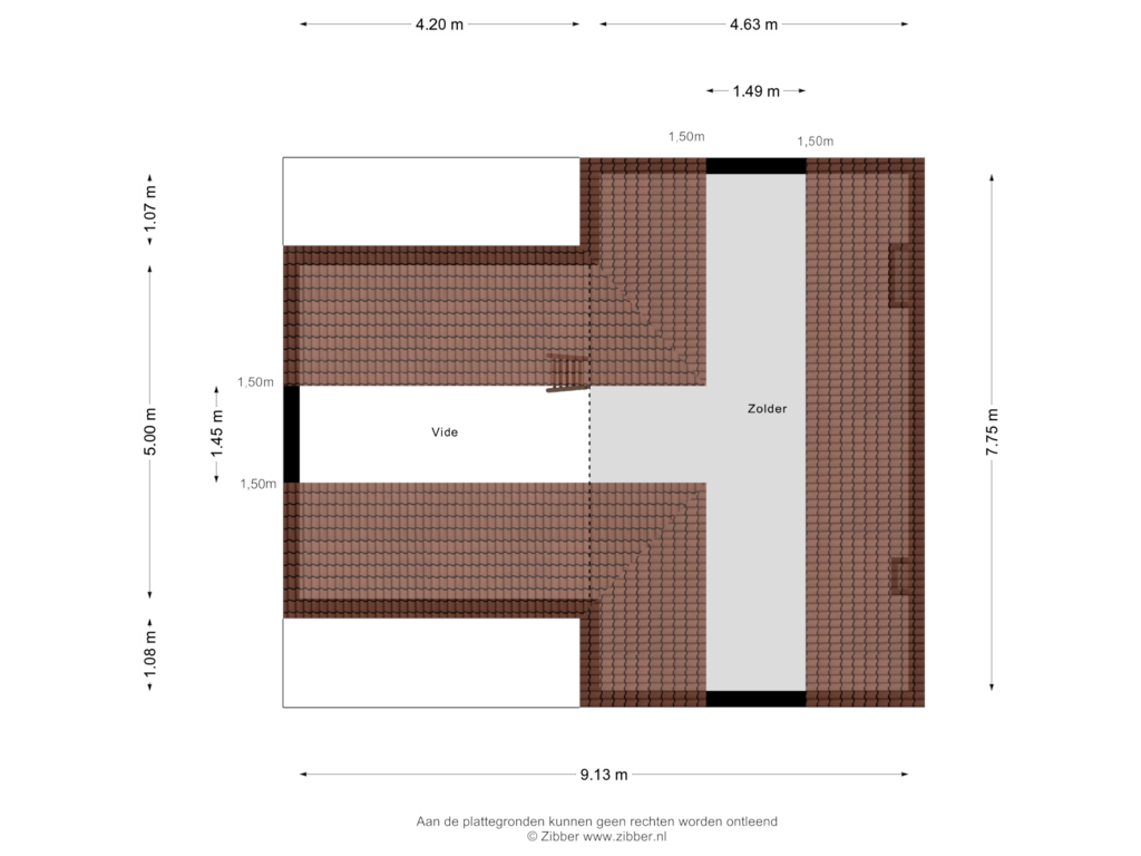 Bekijk plattegrond van Zolder van Stationsweg 1