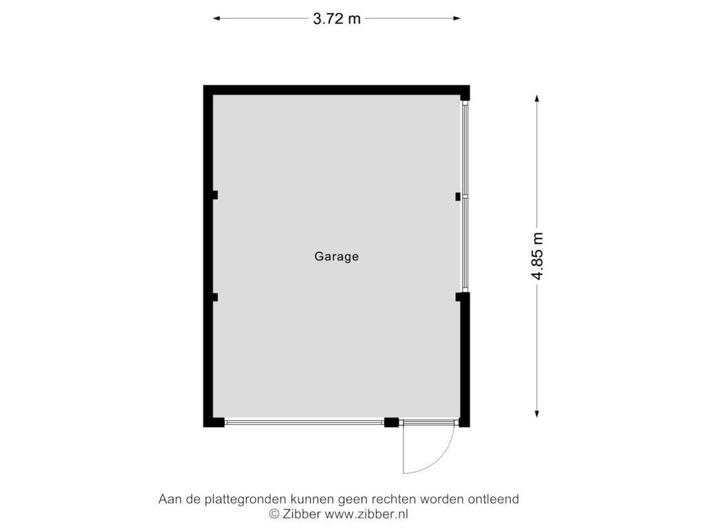 Bekijk plattegrond van Garage van Stationsweg 1