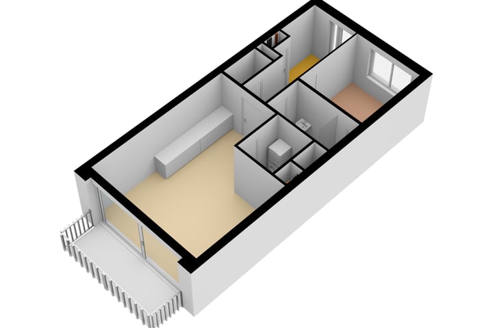 Bekijk foto 14 van De Nieuwe Defensie 3B - 2-Kamerappartement (Bouwnr. 463)