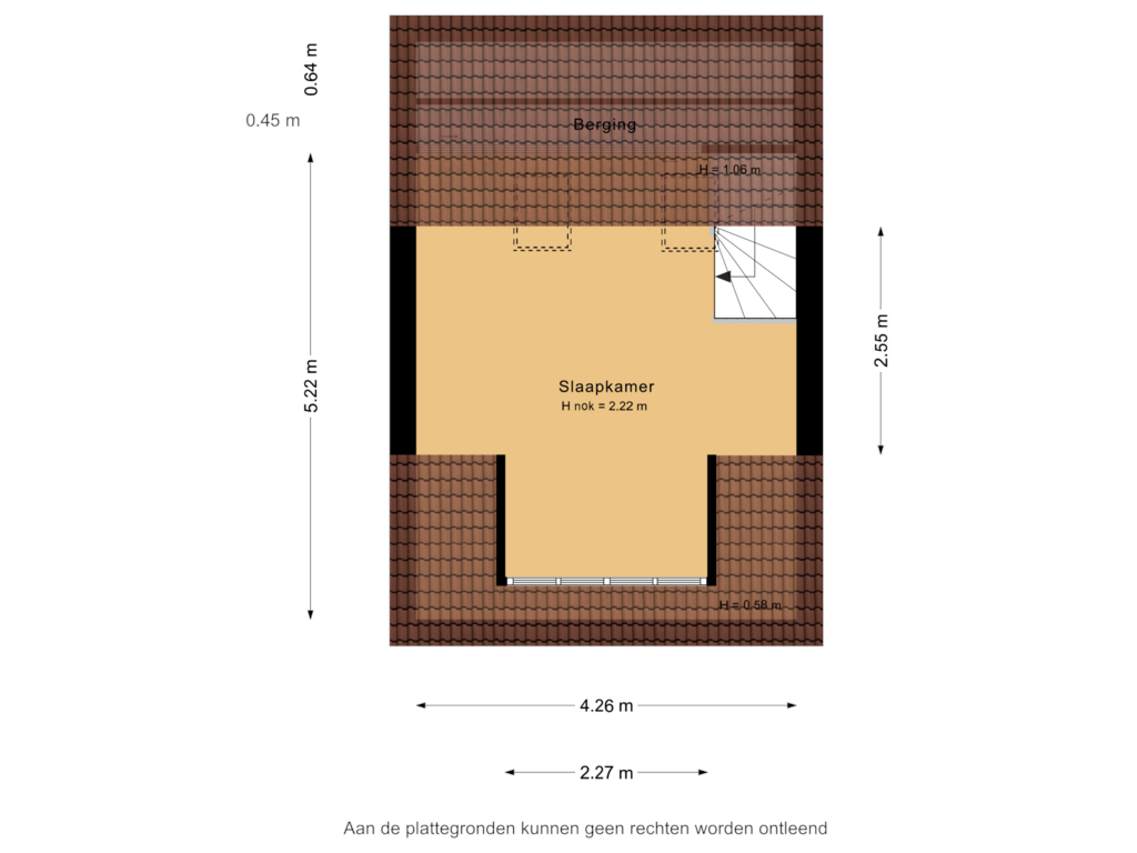 View floorplan of 2e Verdieping of Riouwstraat 37