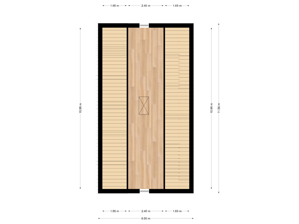 View floorplan of Tweede verdieping of De Stigterstraat 5