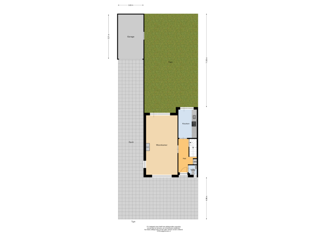 Bekijk plattegrond van Tuin van Driftweg 24