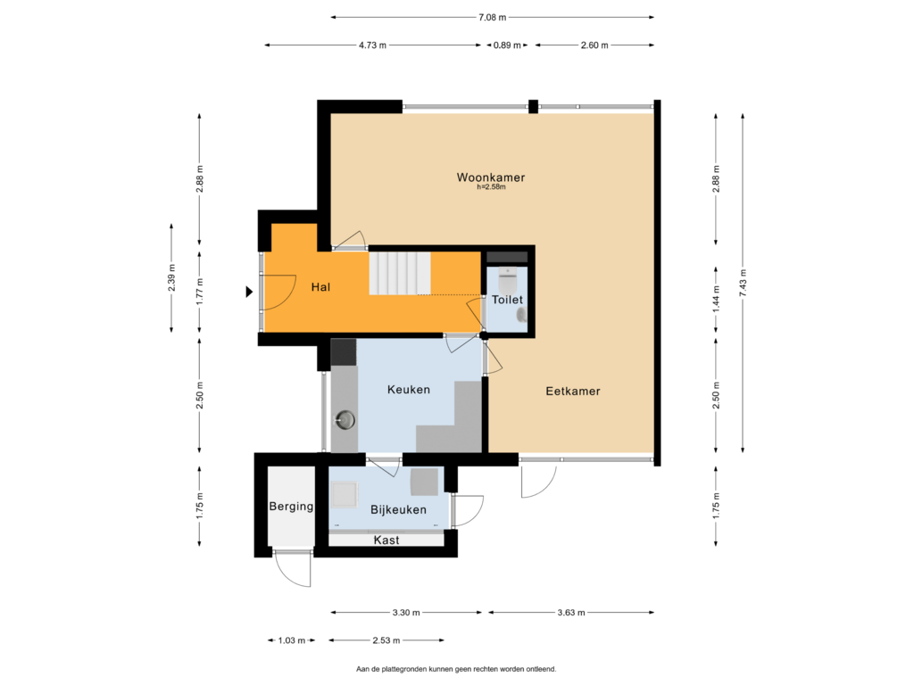 Bekijk plattegrond van Begane Grond van Paracelsuslaan 8