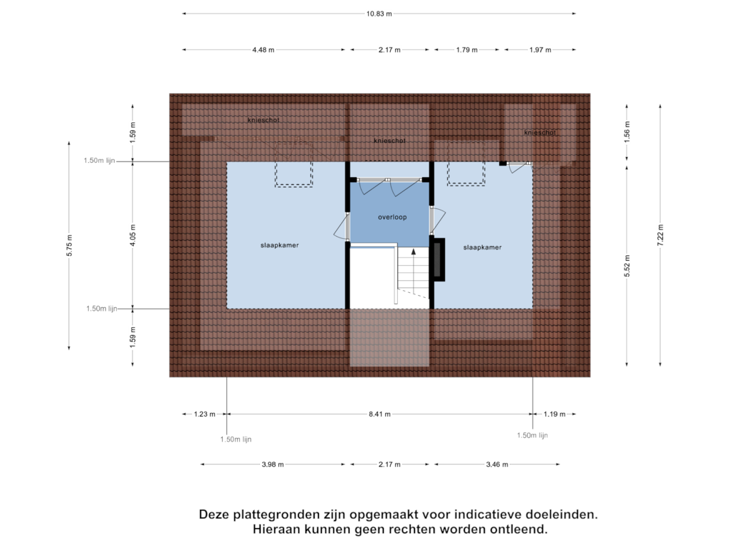 View floorplan of Tweede Verdieping of Akkerlaan 24