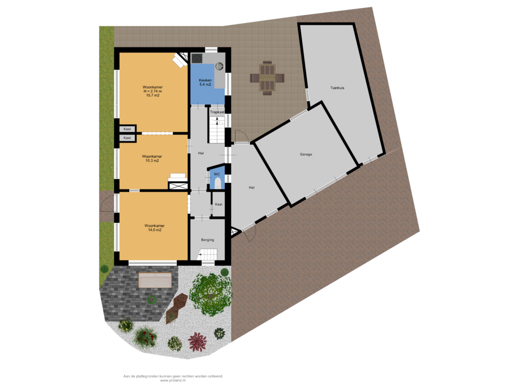 View floorplan of Begane Grond Met Tuin of Altenastreek 31