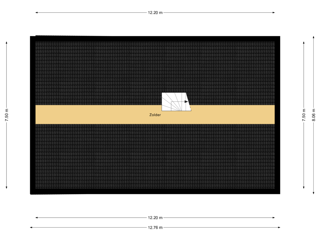 Bekijk plattegrond van Floor 2 van Hertenweg 49