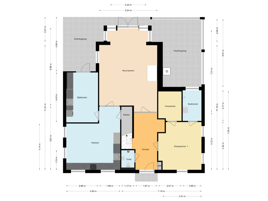 Bekijk plattegrond van Begane Grond van Burgemeester de Goedestraat 14