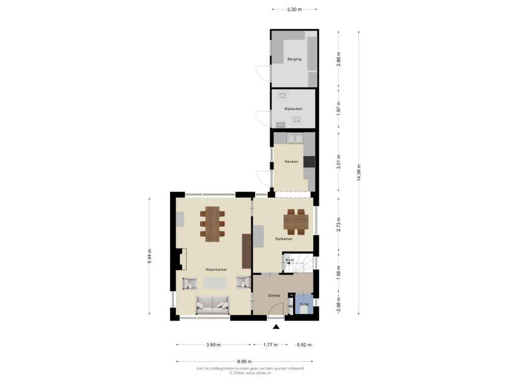 Bekijk plattegrond van Begane Grond van Wesemaelestraat 7