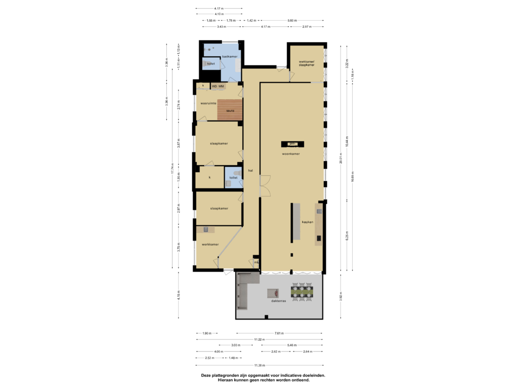 Bekijk plattegrond van Appartement van Dam 15