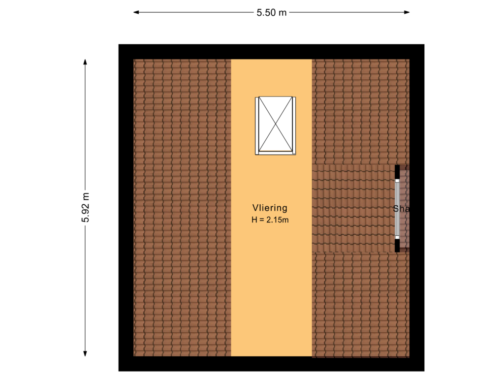 Bekijk plattegrond van Eerste verdieping garage van Spinozaweg 3