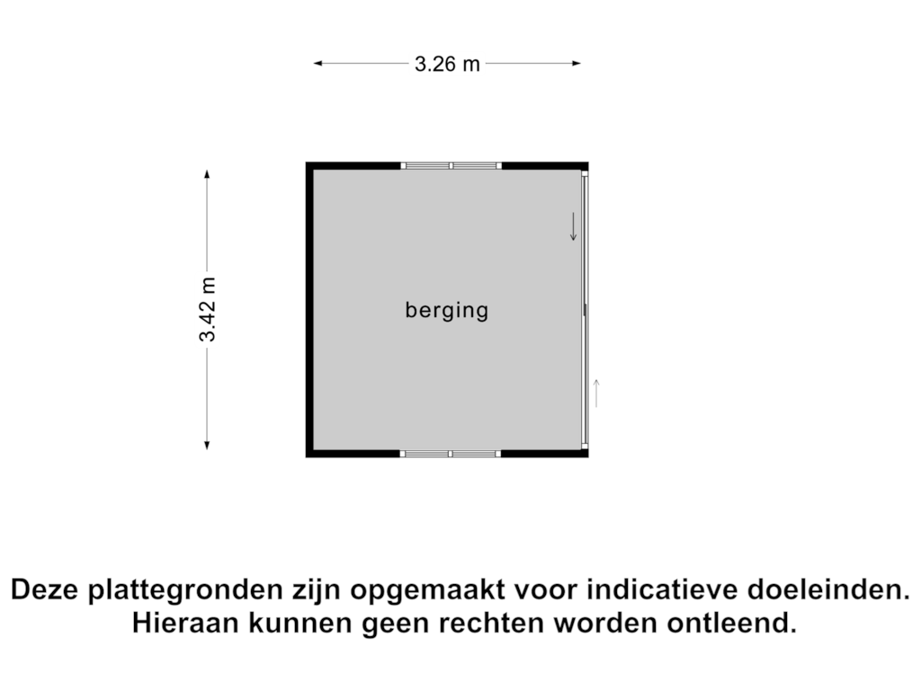 View floorplan of Berging of Wierdensestraat 119-A