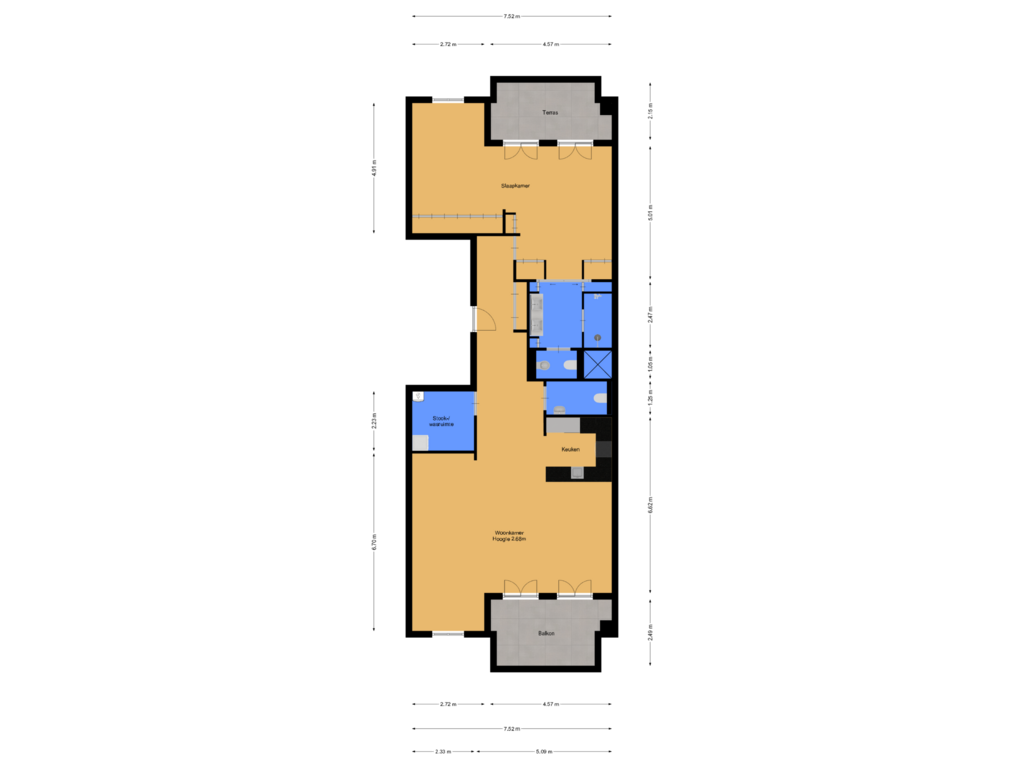 Bekijk plattegrond van 1e verdieping van Zomertuin 14