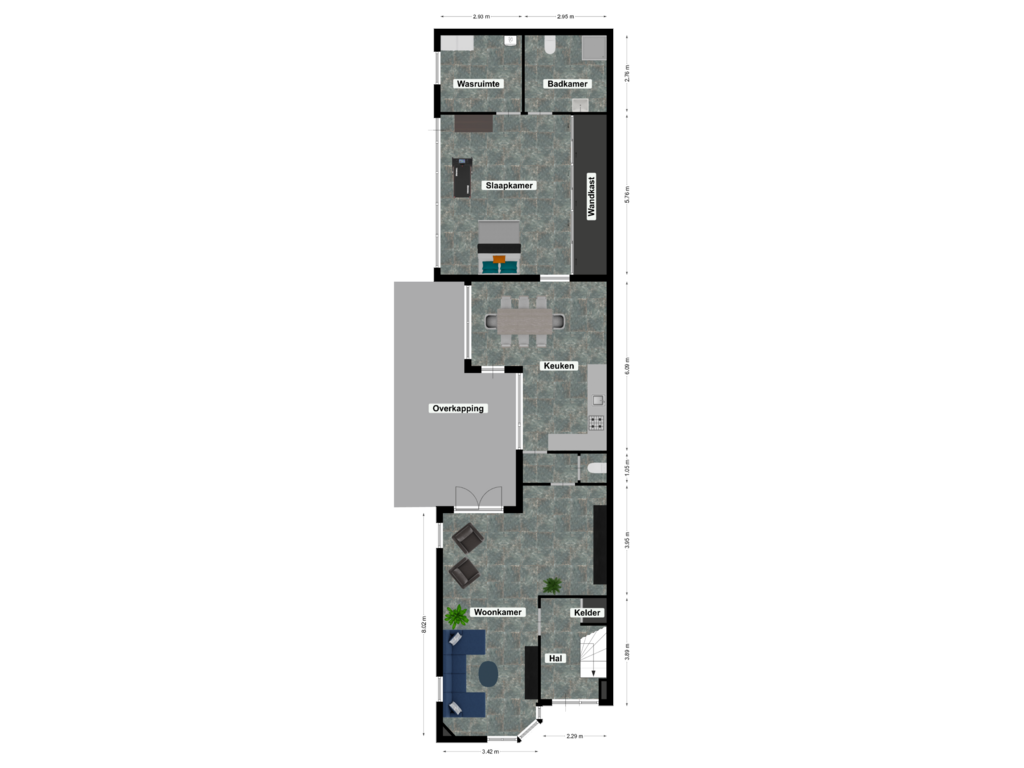 Bekijk plattegrond van Floor 2 van Hommerterweg 15-B