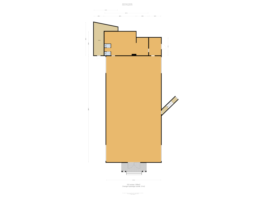 Bekijk plattegrond van Kunst en Designruimte van Meentweg 6