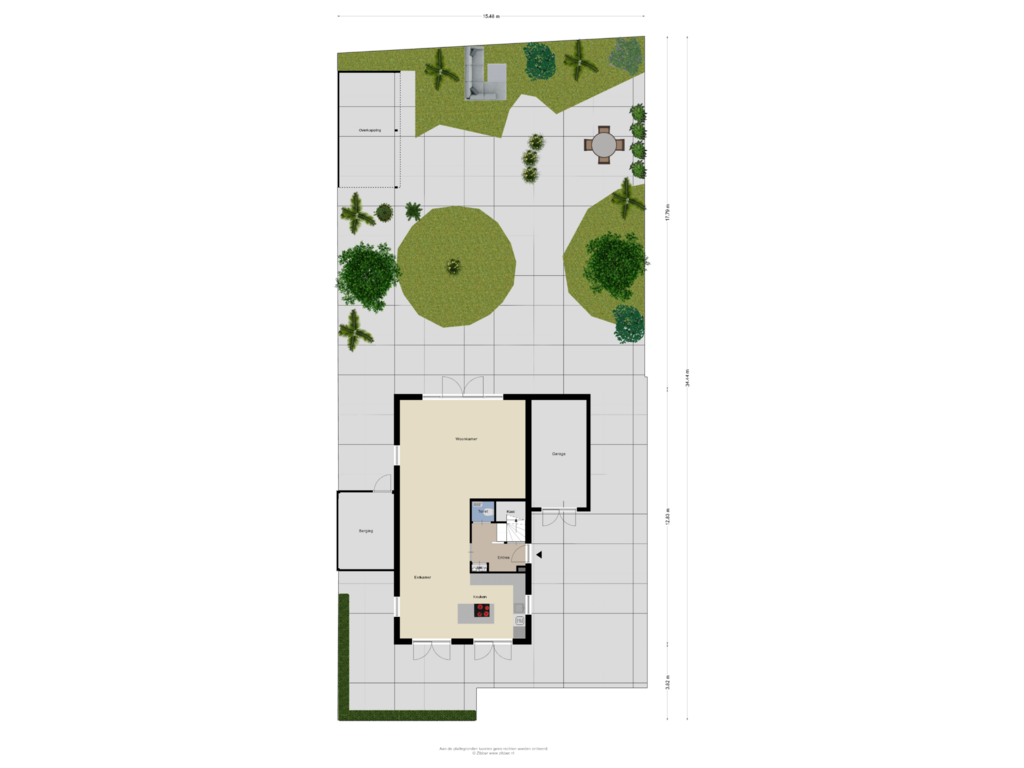 View floorplan of Begane Grond_Tuin of Cyprus 13