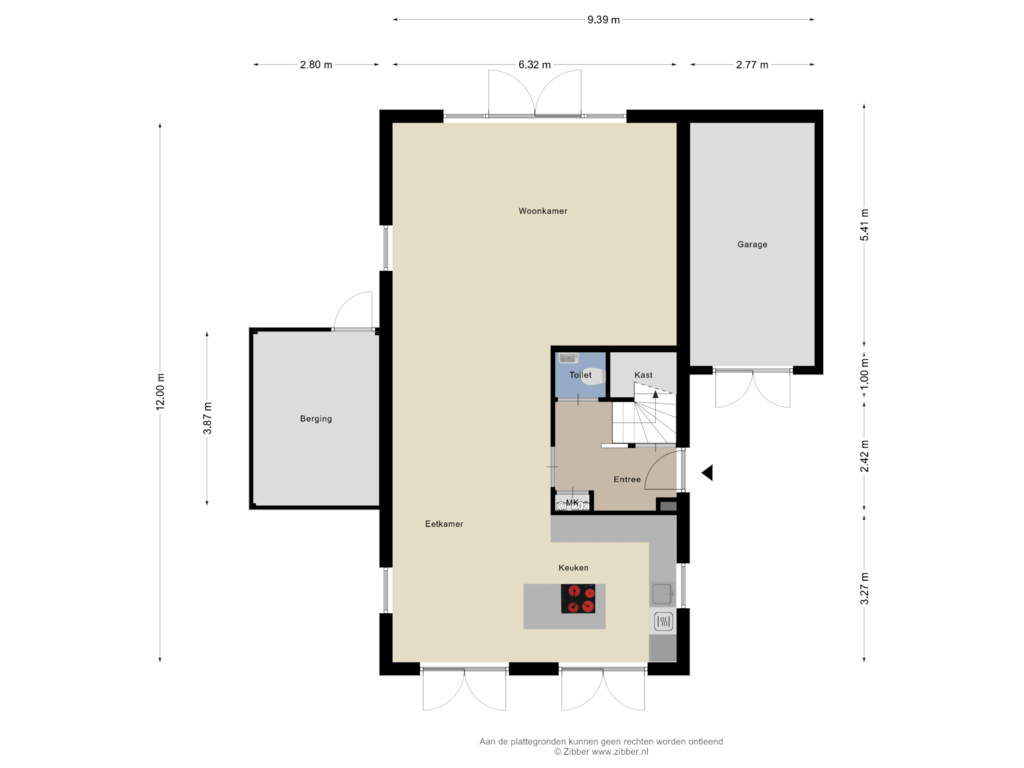 View floorplan of Begane Grond of Cyprus 13