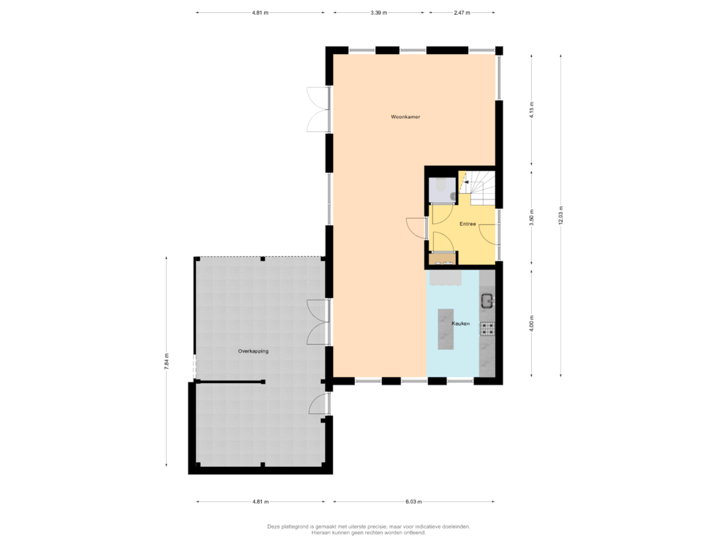 Bekijk plattegrond van Begane Grond van Neushoornweg 30-1