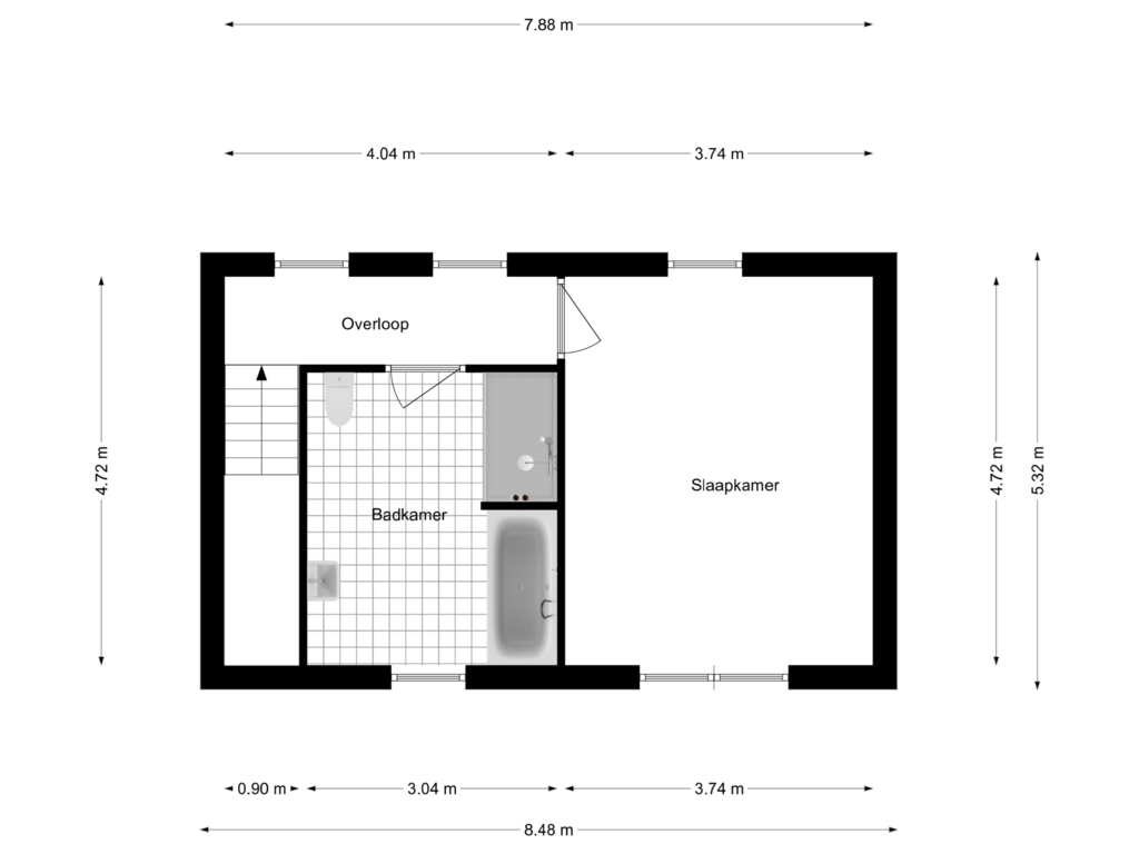 Bekijk plattegrond van Verdieping van Akersluis 9