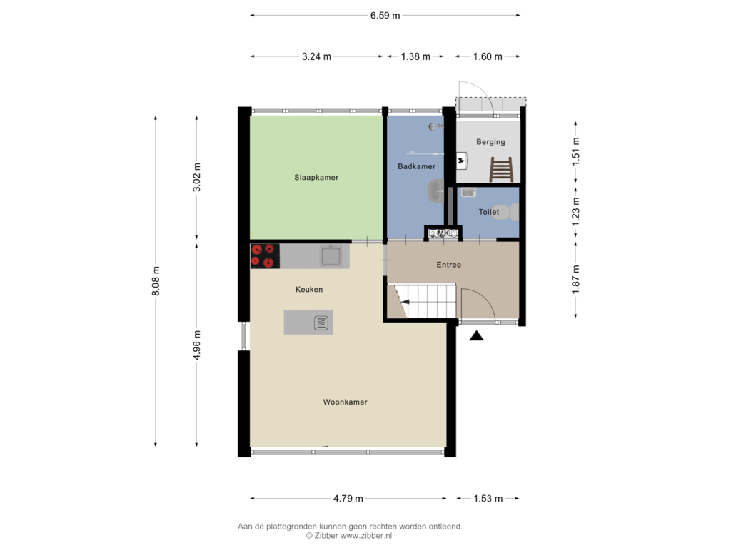 View floorplan of Begane Grond of Holterweg 85-86