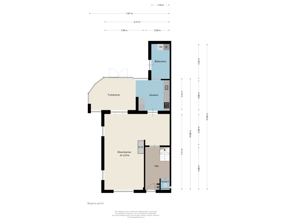 Bekijk plattegrond van Begane grond van Zeeweg 2