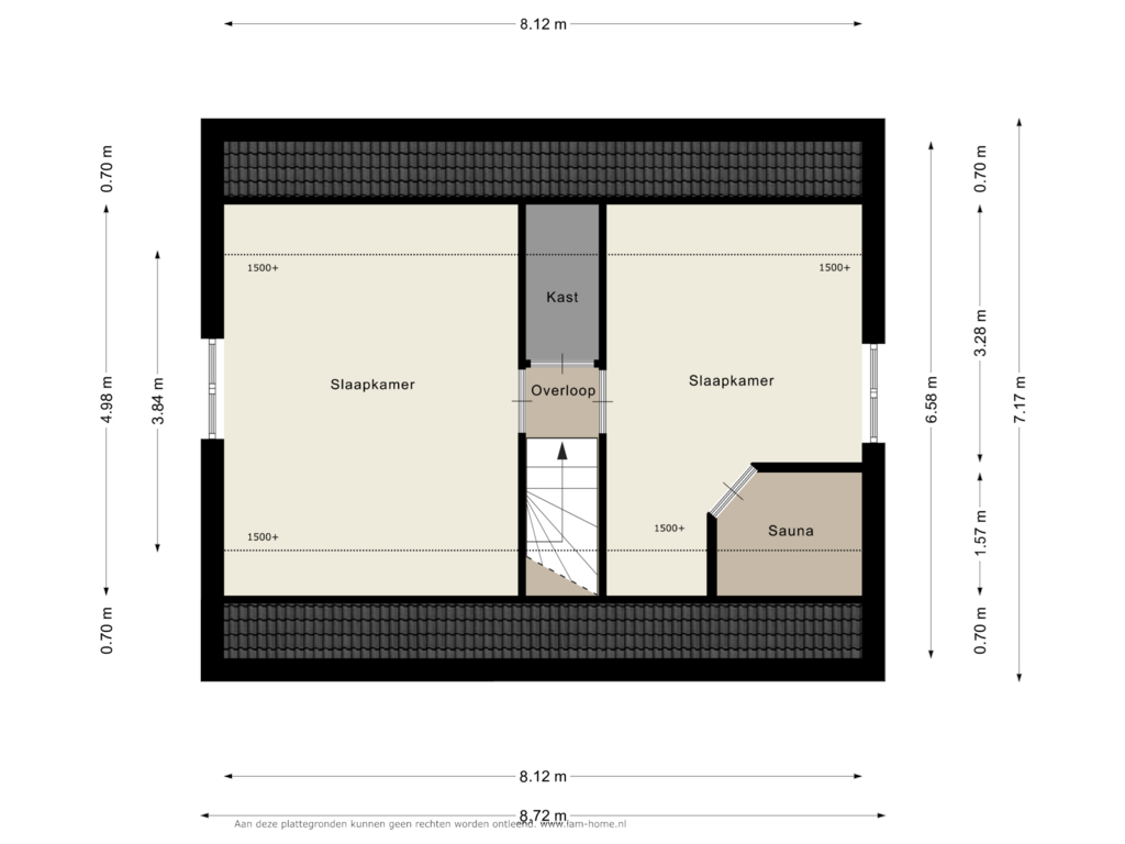 Bekijk plattegrond van 1e Verdieping van Westelbeersedijk 6-R114