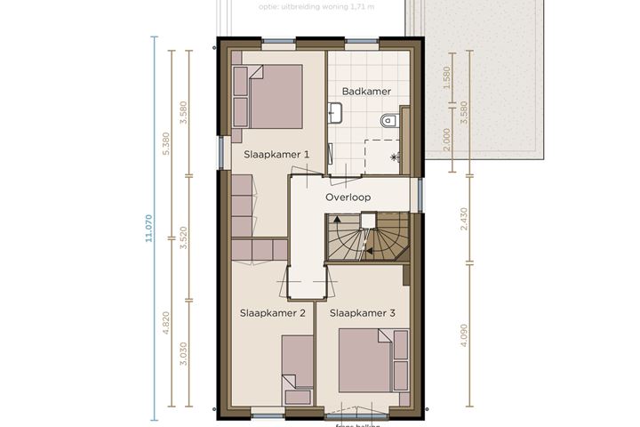 Bekijk foto 3 van Vrijstaande woning (Bouwnr. 1)