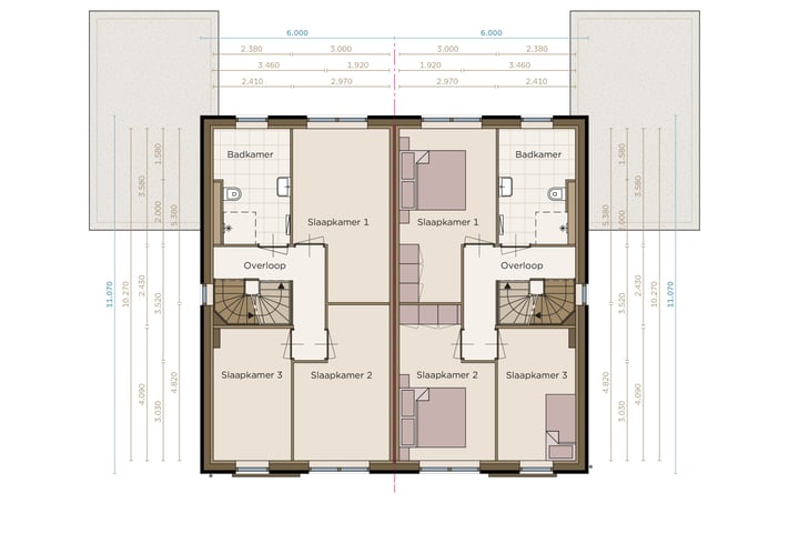 Bekijk foto 6 van Twee onder een kap woning (Bouwnr. 5)