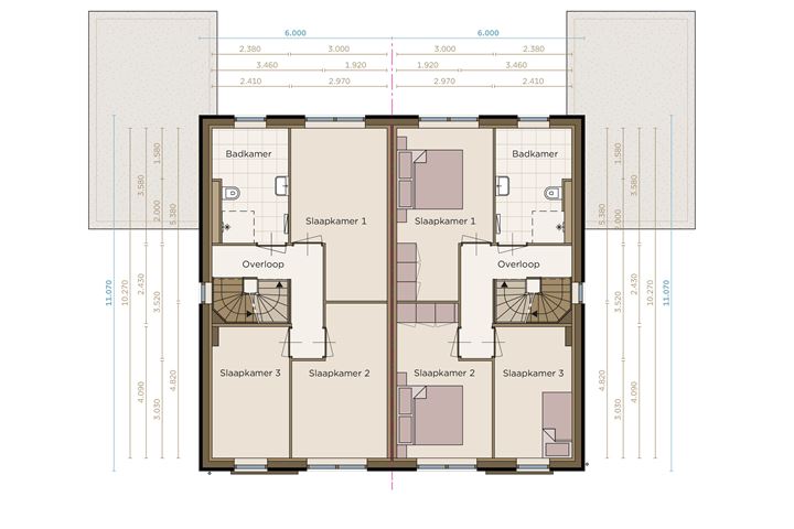 Bekijk foto 6 van Twee onder een kap woning (Bouwnr. 4)