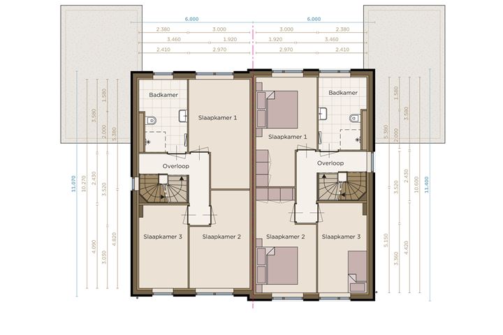 Bekijk foto 4 van Twee onder een kap woning (Bouwnr. 2)