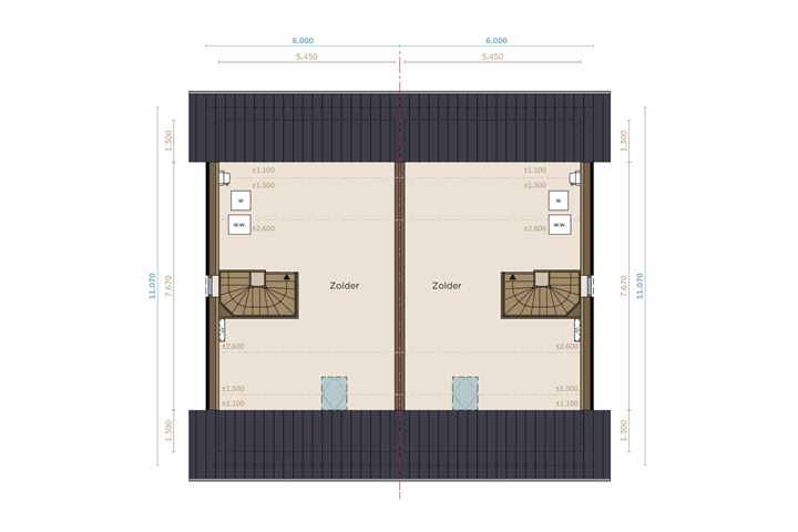 Bekijk foto 8 van Twee onder een kap woning (Bouwnr. 2)