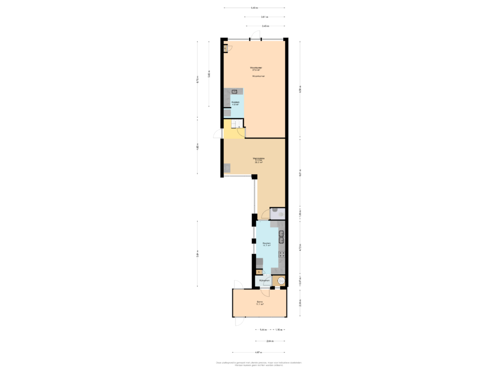 Bekijk plattegrond van Begane Grond van Hoofdstraat West 5