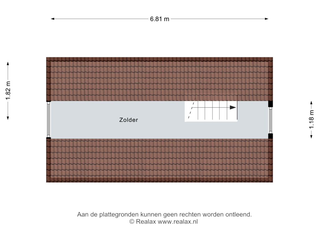 Bekijk plattegrond van Zolder Berging en Stal van Oostdijk 37