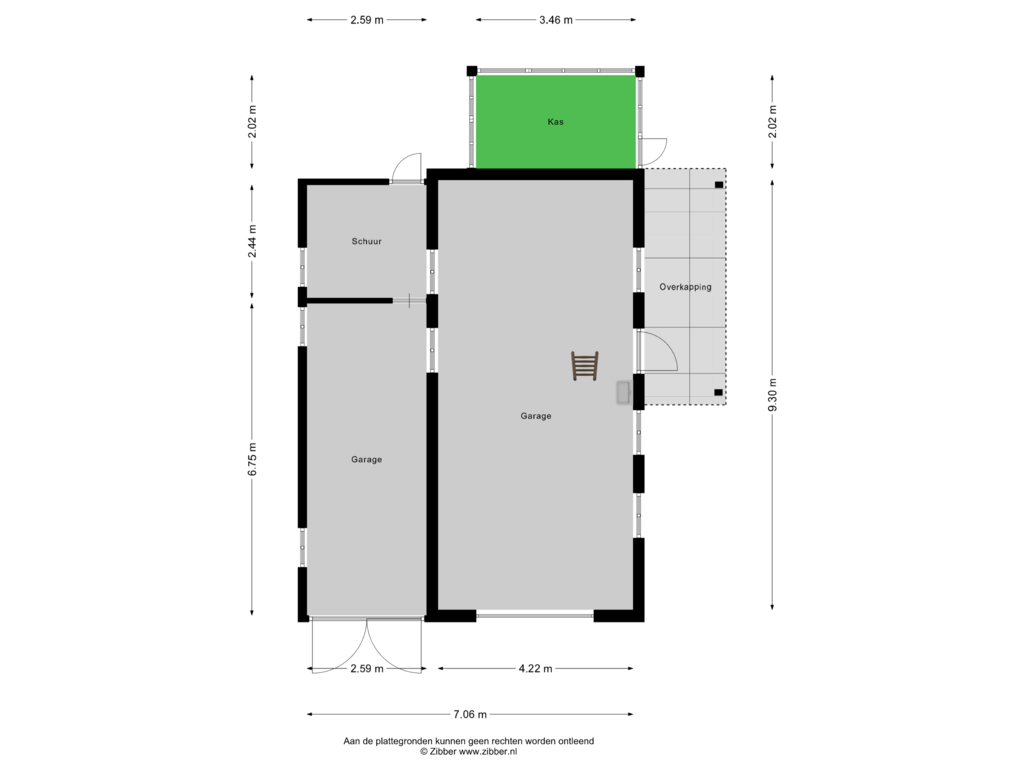 Bekijk plattegrond van Garage van Boskantseweg 81