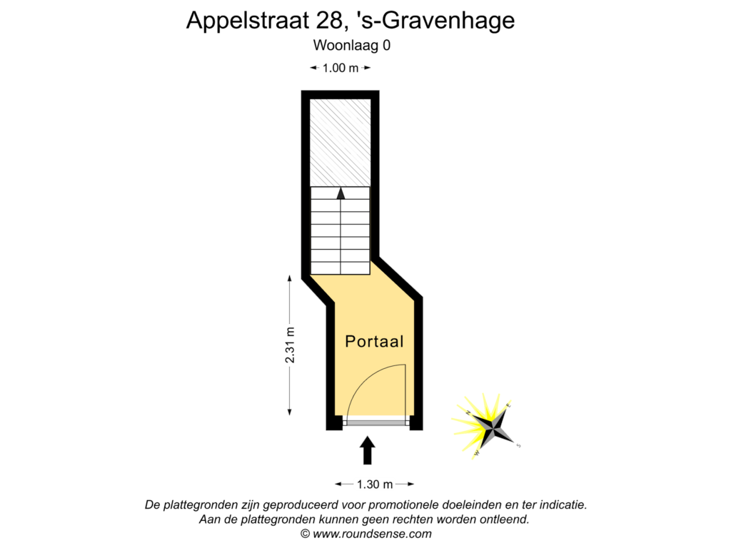 Bekijk plattegrond van Woonlaag 0 van Appelstraat 28