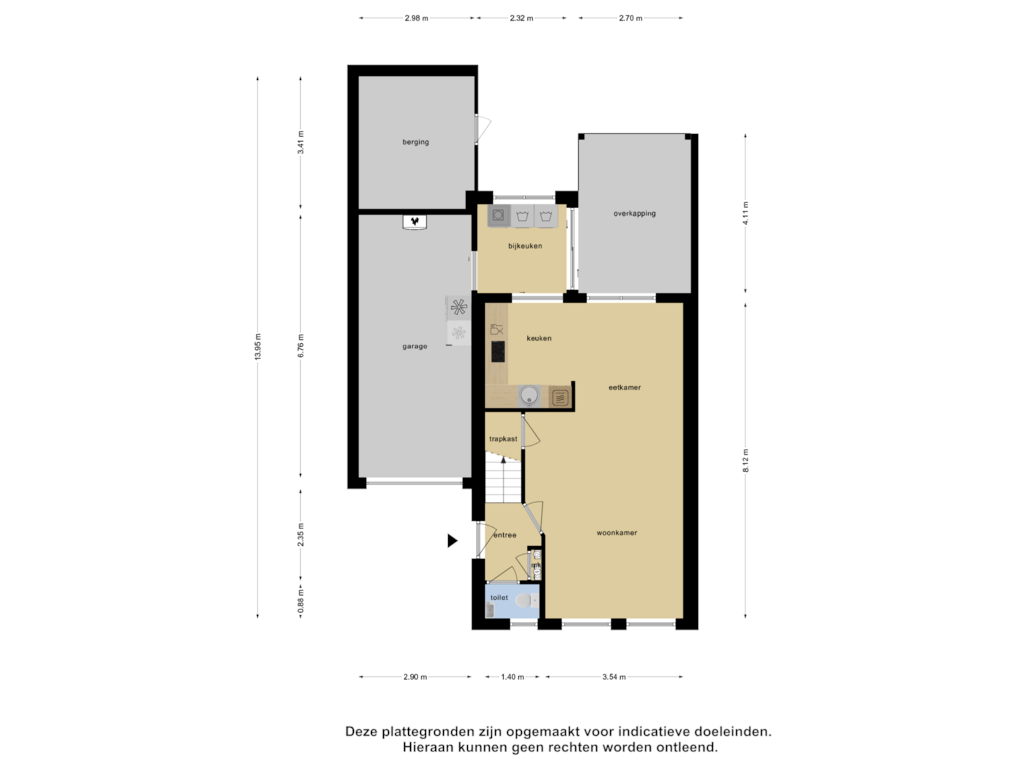 View floorplan of Begane Grond of Grote Beer 34-D