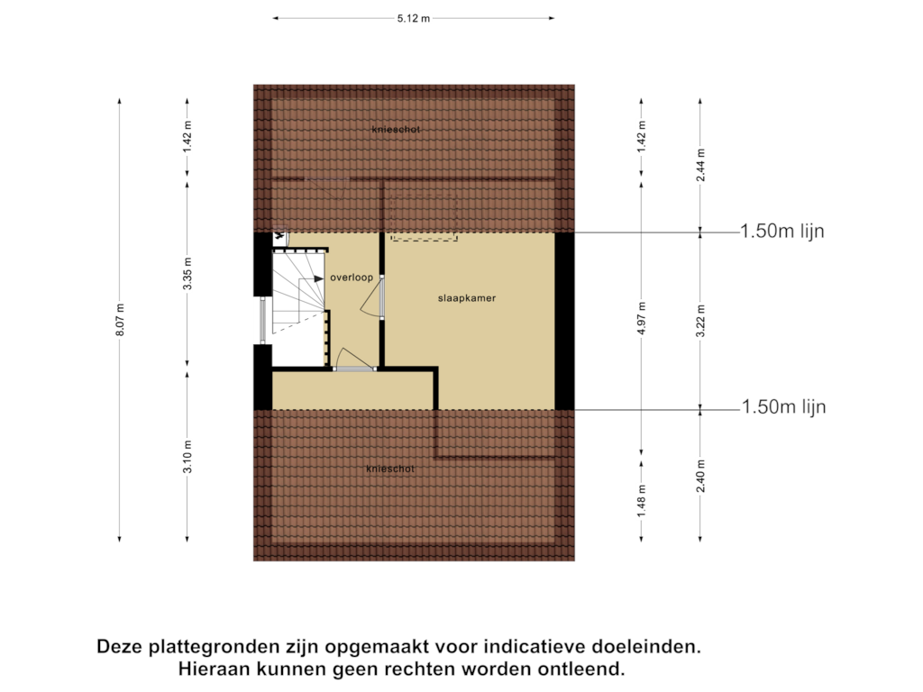 View floorplan of Tweede Verdieping of Grote Beer 34-D