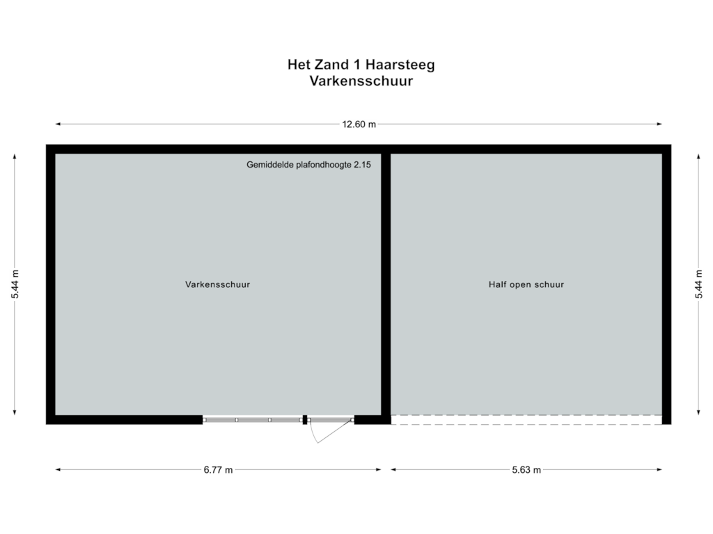 View floorplan of Varkensschuur of Het Zand 1