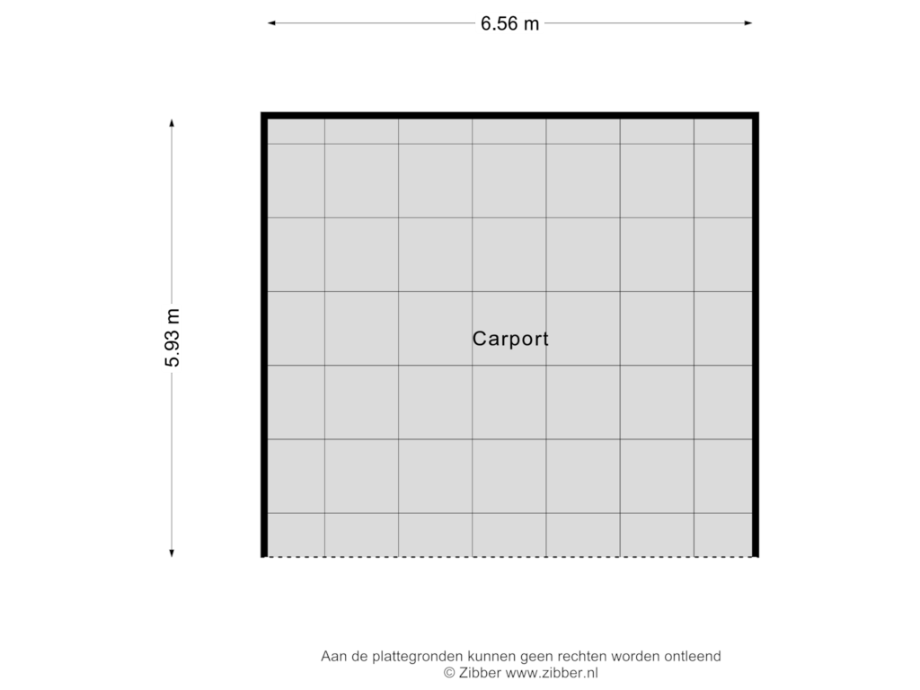 Bekijk plattegrond van Carport van Gelkenes 47-B