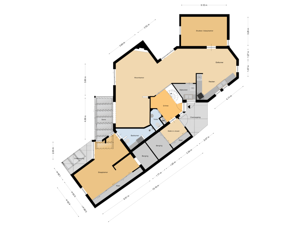 Bekijk plattegrond van Begane grond van 't Heering 5