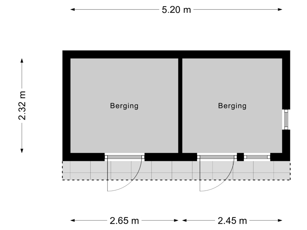 Bekijk plattegrond van Berging van 't Heering 5