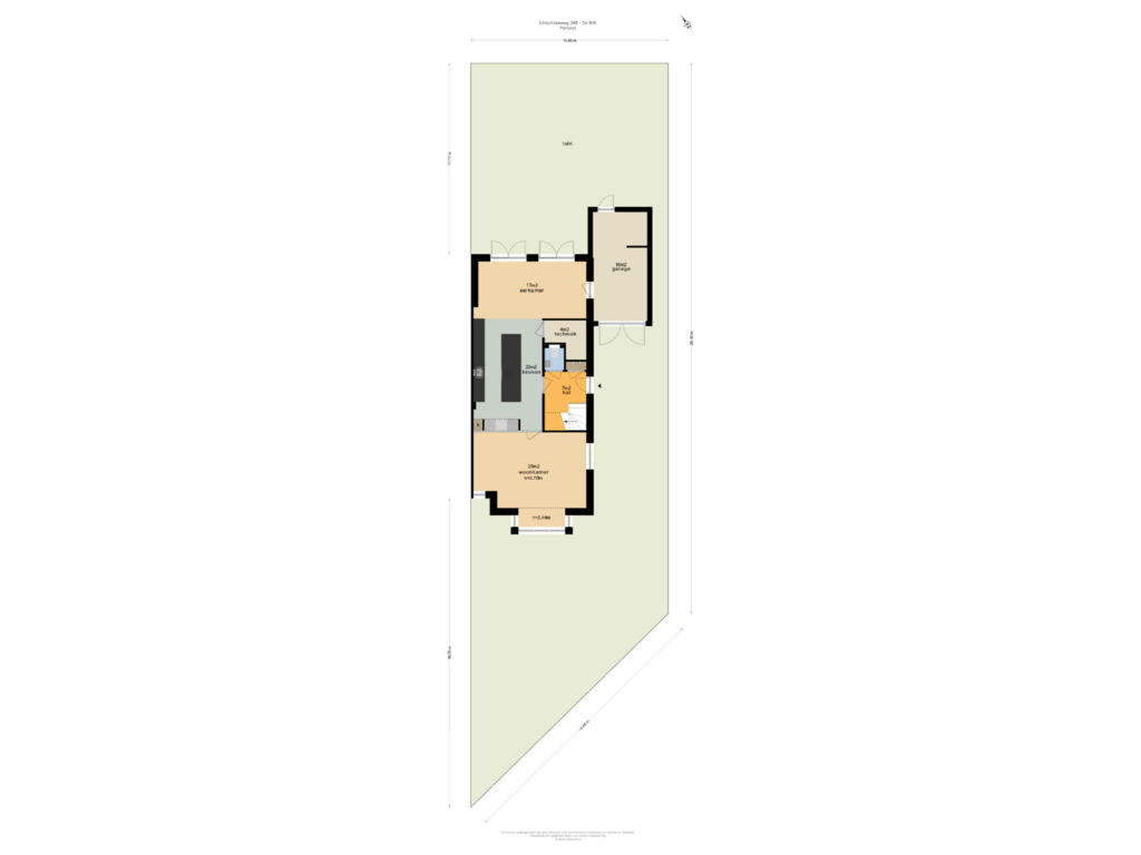 Bekijk plattegrond van PERCEEL van Utrechtseweg 340