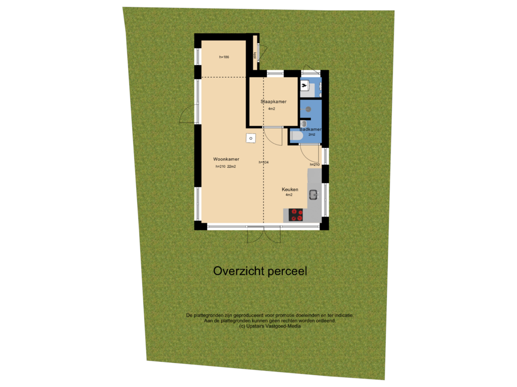 View floorplan of Overzicht perceel of Graaf Floris V weg 32-57