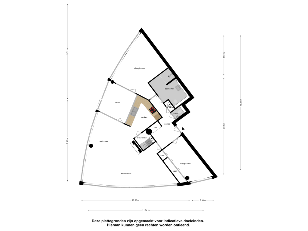 Bekijk plattegrond van Appartement van Kenau Hasselaarstraat 367