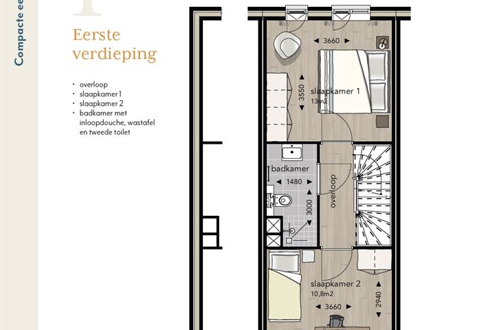 Bekijk foto 4 van Burgemeester Overdorpstraat (Bouwnr. 123)